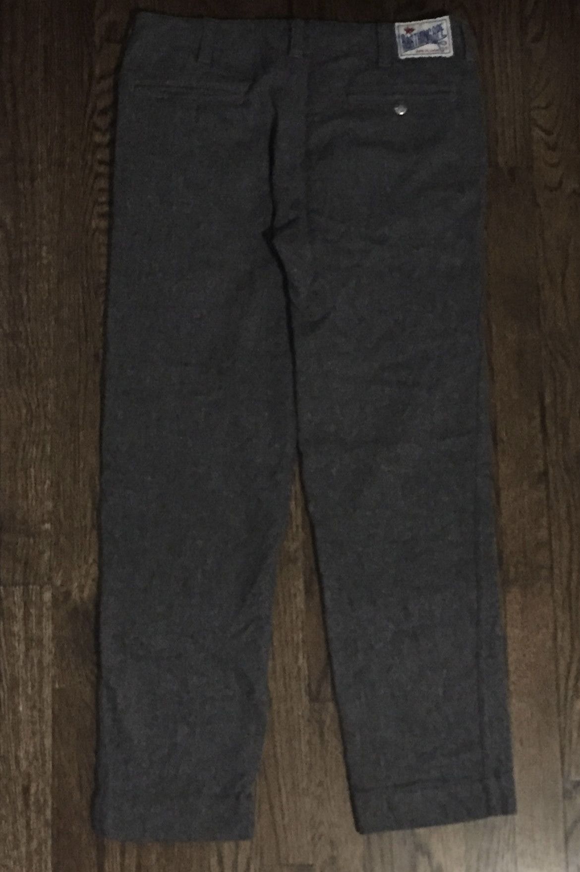 image of Bape Wool Pants in Grey, Men's (Size 32)