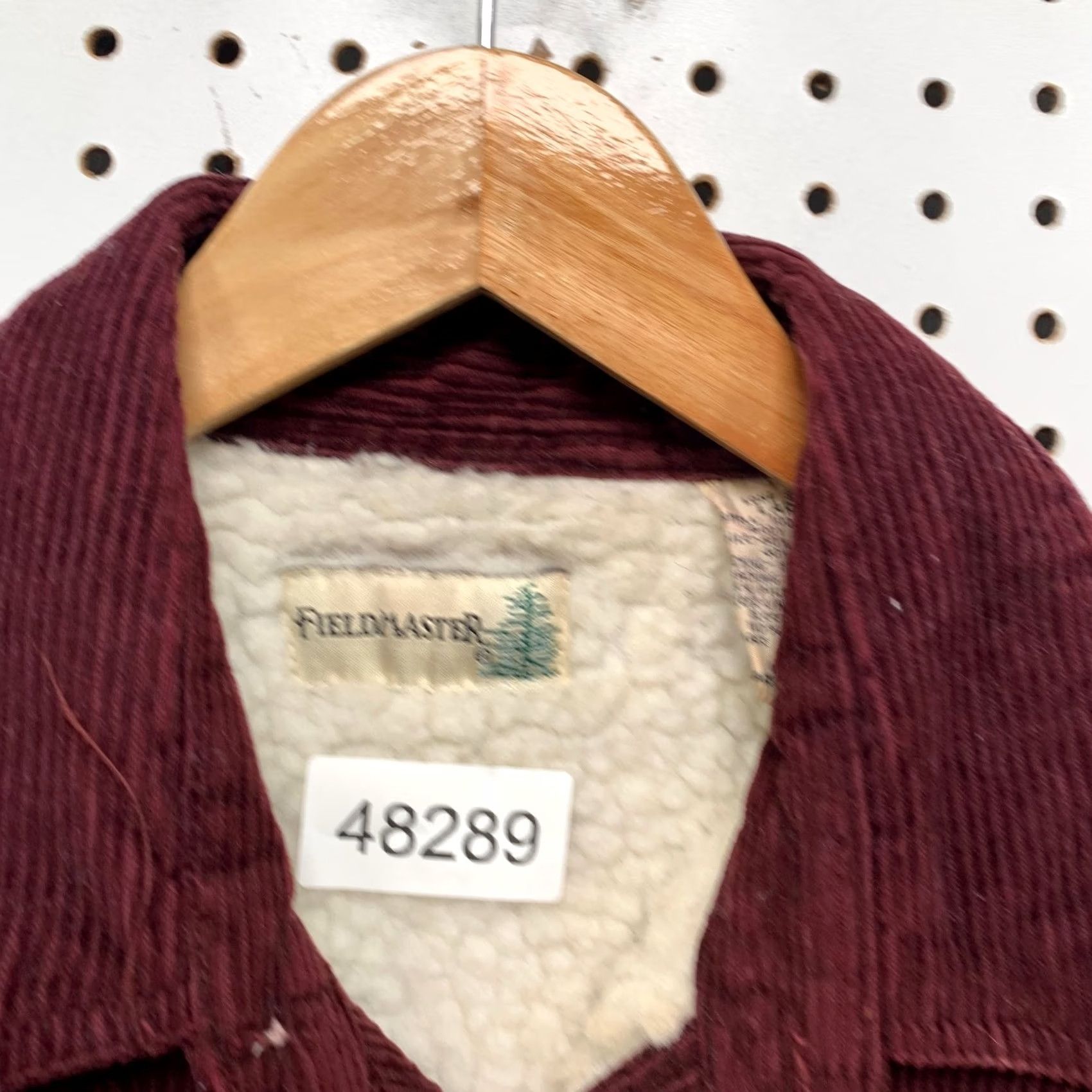 Vintage VINTAGE Fieldmaster Corduroy Button Shirt Jacket Mens L Burgundy Sherpa Lined Shirt Jacket Mens L Burgundy Sherpa Lined Size US L / EU 52-54 / 3 - 5 Thumbnail