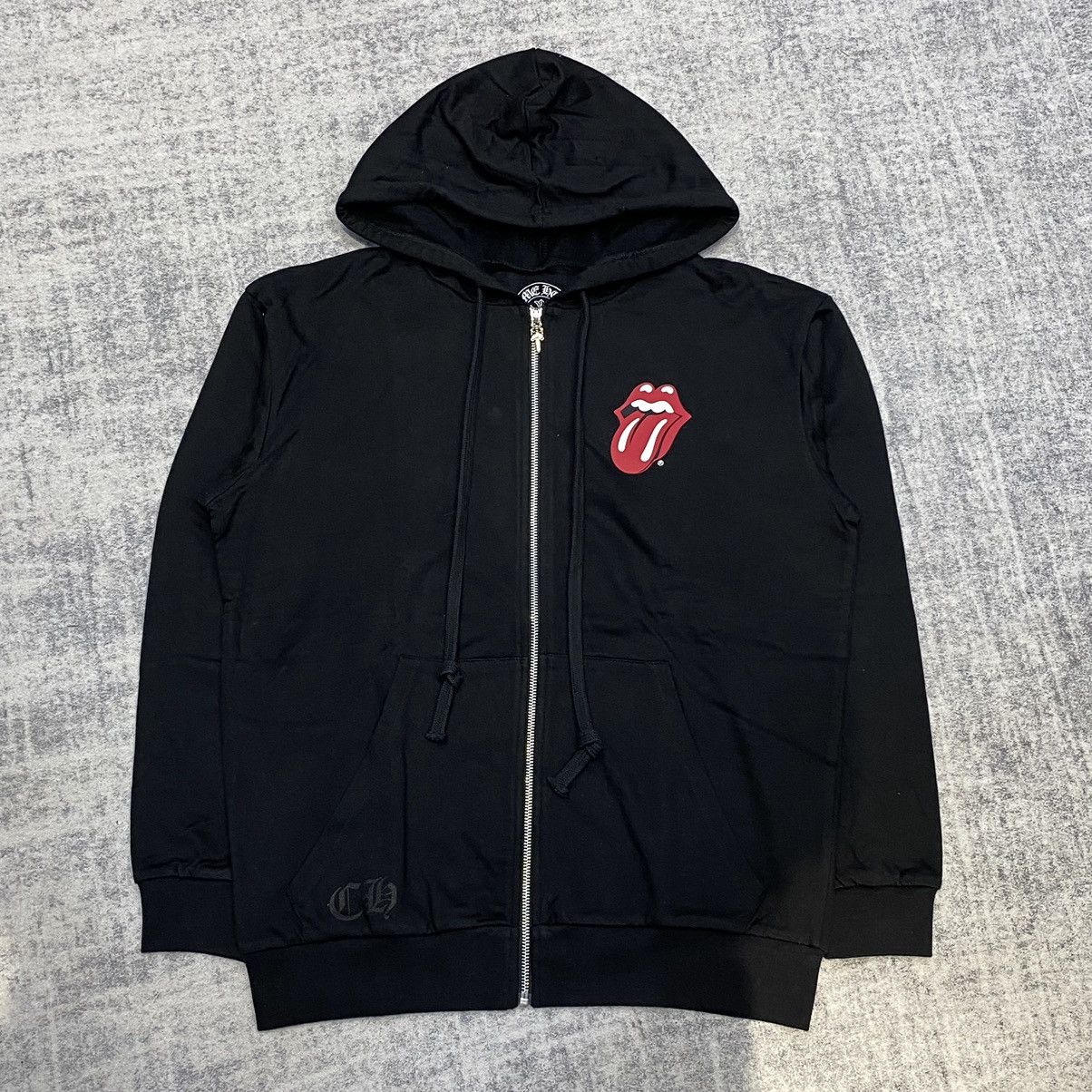 Chrome Hearts CHROME HEARTS Rolling Stones Zip Up Hoodie BLACK Size US M / EU 48-50 / 2 - 1 Thumbnail