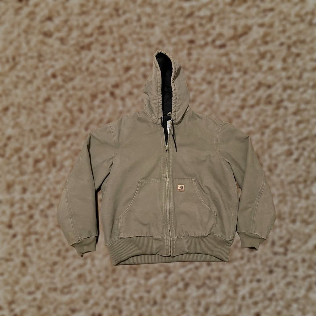 Carhartt VINTAGE Carhartt J130 MUS Mushroom Workwear Quilted Bomber Jacket Men's Large Size US L / EU 52-54 / 3 - 1 Thumbnail