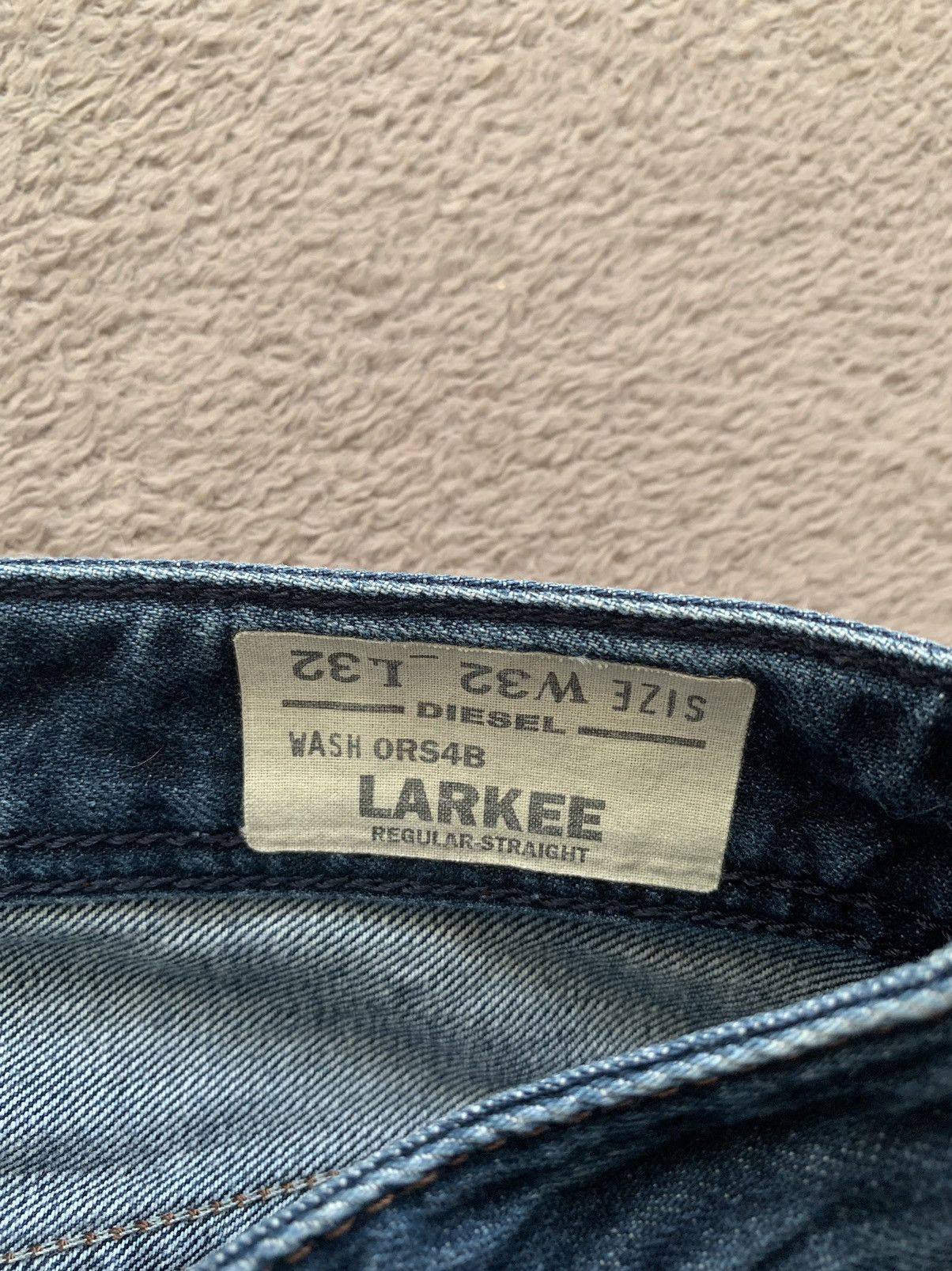 Japanese Brand Diesel Larkee Y2K faded distressed denim ripped Jeans Size US 32 / EU 48 - 5 Thumbnail