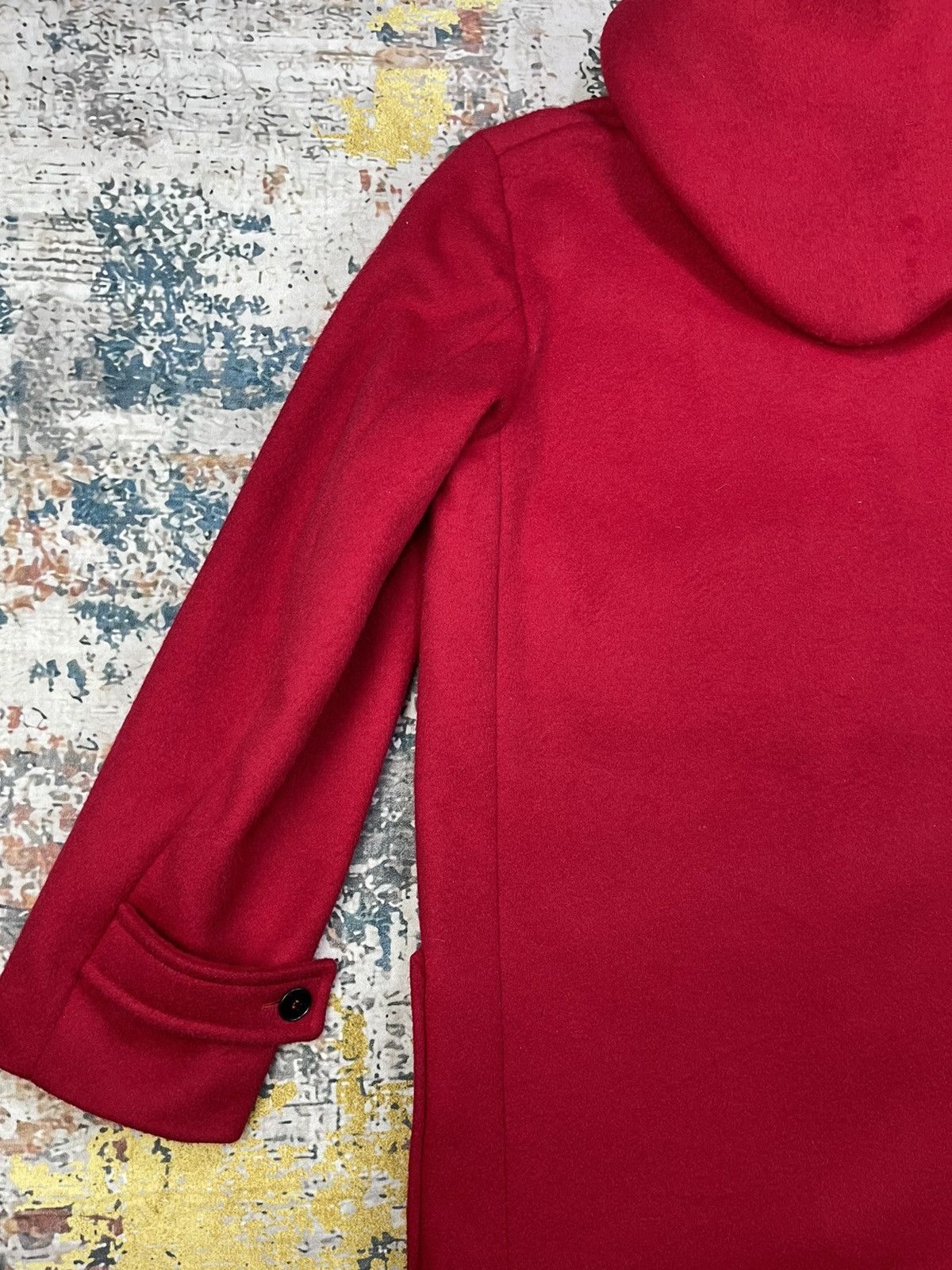 agnes b. Agnes B LOLITA Solid Red Wool Coats Size ONE SIZE - 7 Thumbnail