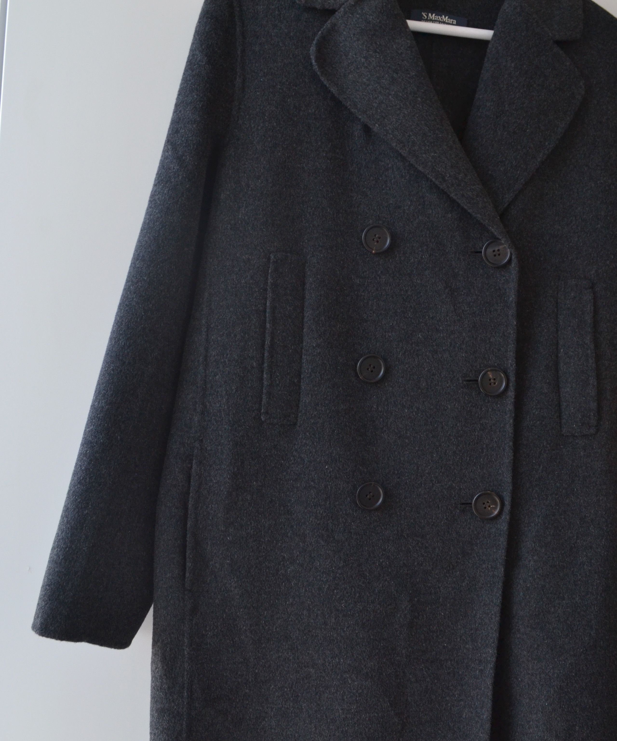 Max Mara Max Mara Coat Jacket Angora Wool Overcoat Silk Grey Size M / US 6-8 / IT 42-44 - 4 Thumbnail