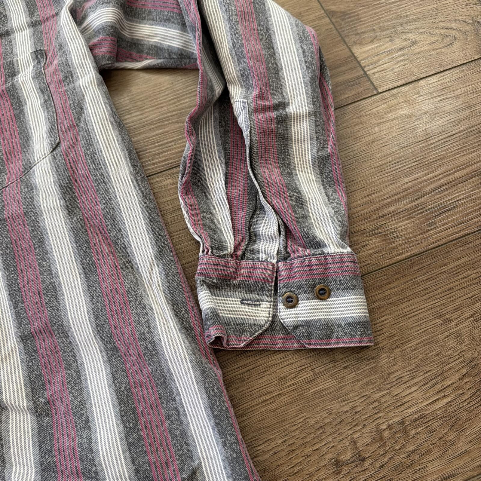 Rowing Blazers Vintage 90s Blazer Western Cowboy Vertical Stripe Shirt L Size US L / EU 52-54 / 3 - 5 Thumbnail