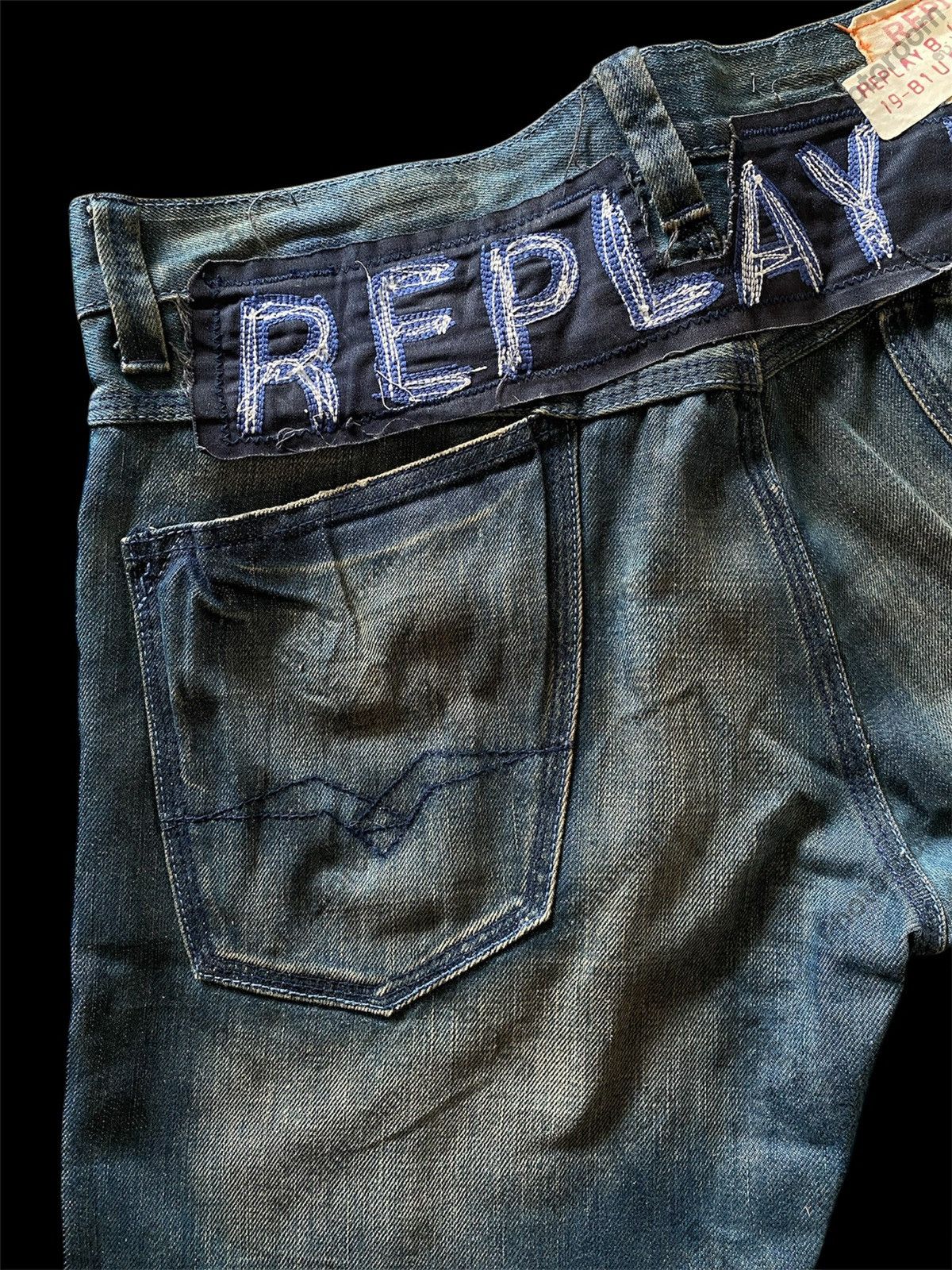 Hysteric Glamour × Japanese Brand × Tornado Mart 💥last call💥Baggy Jeans Vintage Japanese Replay Mud Rusty Size US 34 / EU 50 - 3 Thumbnail