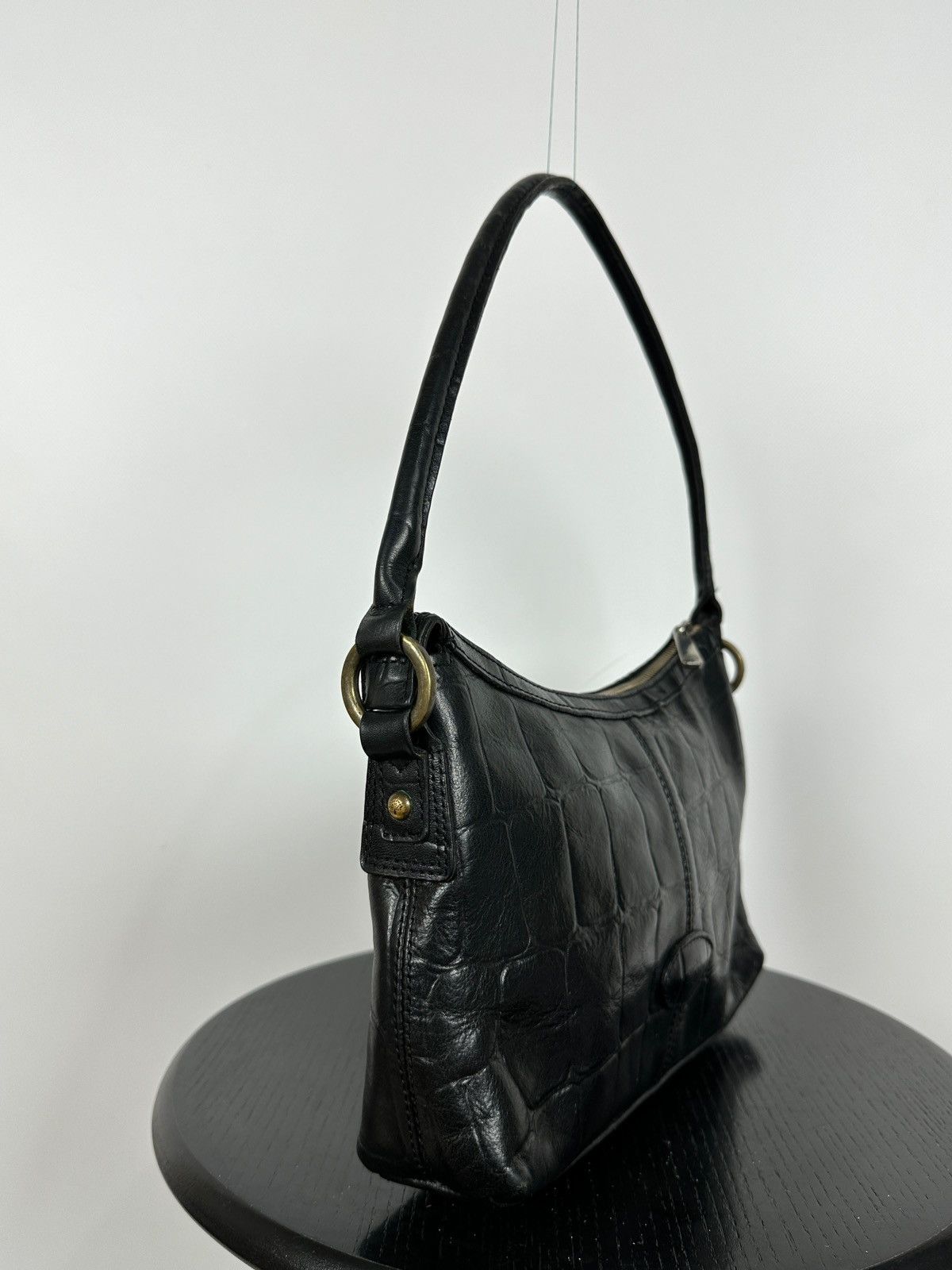 Mulberry Vintage Mulberry Black Leather Handbag Size ONE SIZE - 2 Thumbnail
