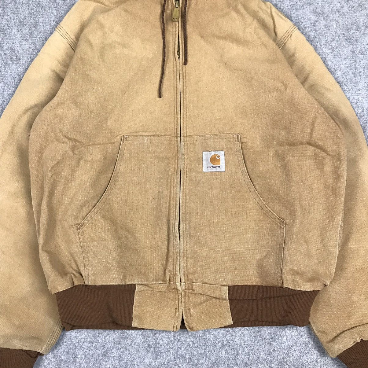 Carhartt × Vintage CARHARTT FADED ZIPPER HOODIE JACKET Size US M / EU 48-50 / 2 - 3 Thumbnail