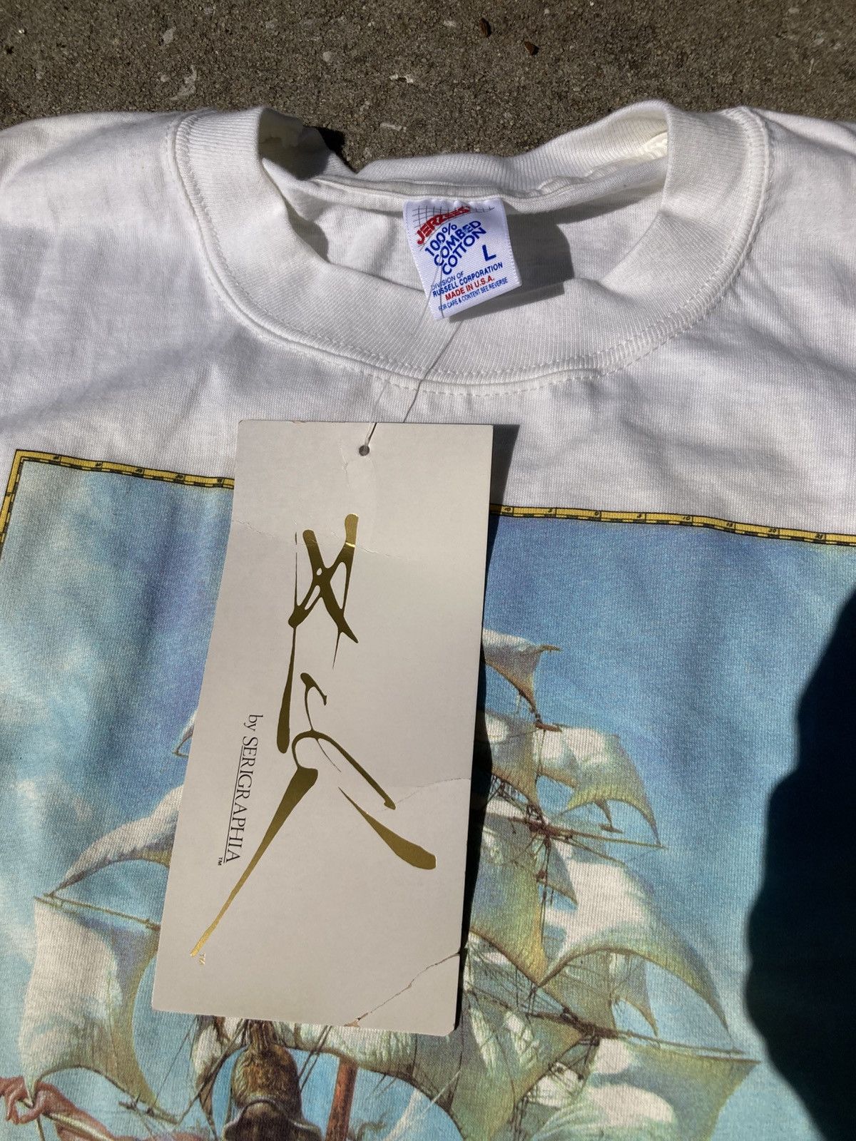 Vintage VTG 90s Salvador Dali Art T-Shirt Deadstock / brand new Size US L / EU 52-54 / 3 - 4 Thumbnail