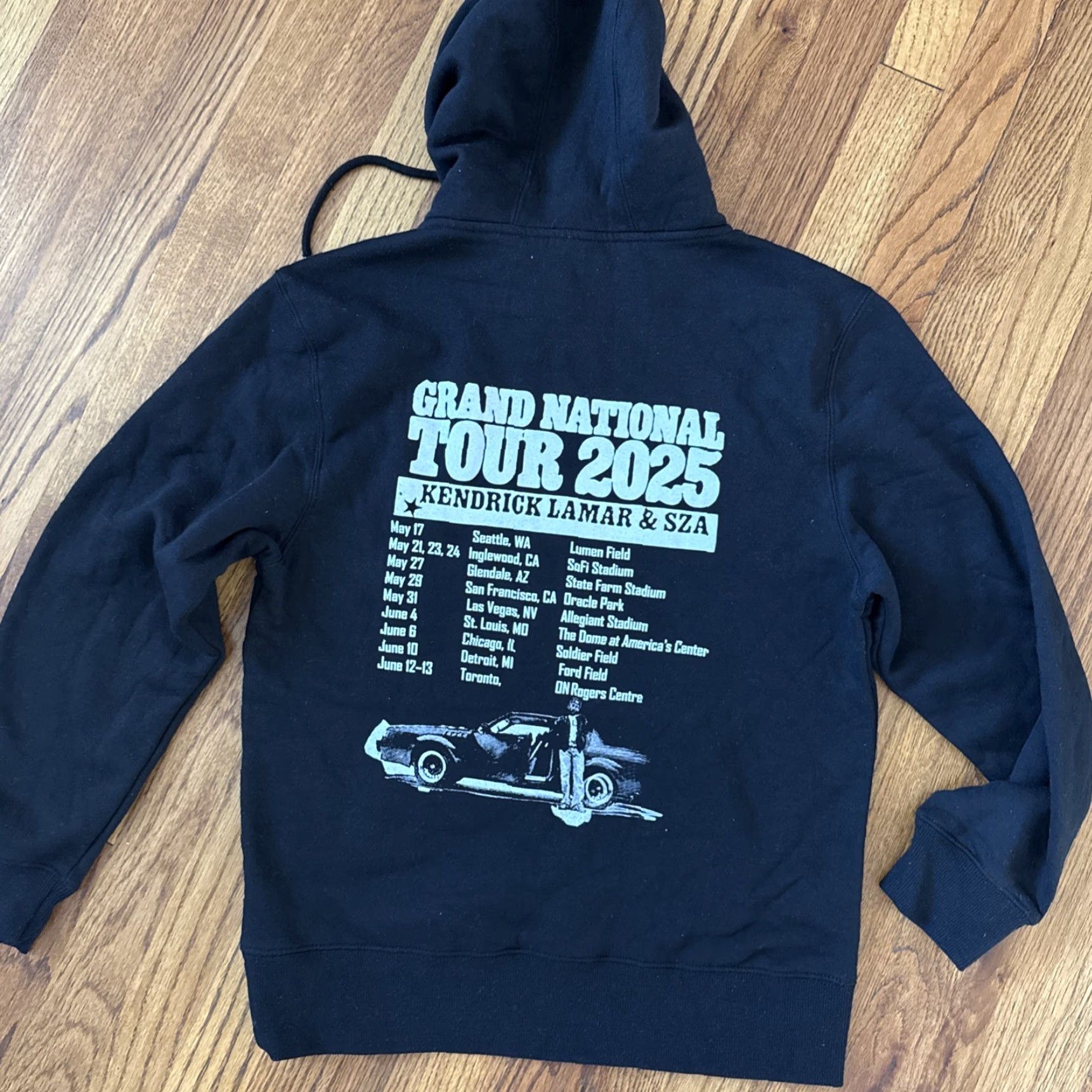 Vintage Kendrick Lamar GNX Tour Hoodie M Black Pullover Mens Sz M C24 Size US M / EU 48-50 / 2 - 7 Thumbnail