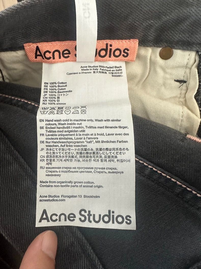 Acne Studios acne studios Aged black and grey jeans 2506-Nextarrow Size US 30 / EU 46 - 6 Thumbnail
