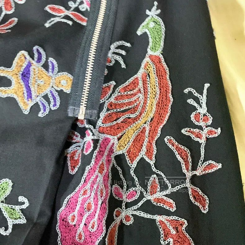 Comme des Garcons Comme Des Garcons size M Embroidered half skirt Size 22" - 7 Thumbnail