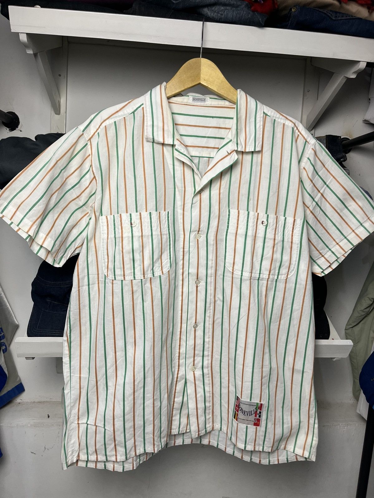Boneville Vintage CP Company Boneville Stripes Button up Shirt Size US XL / EU 56 / 4 - 2 Thumbnail