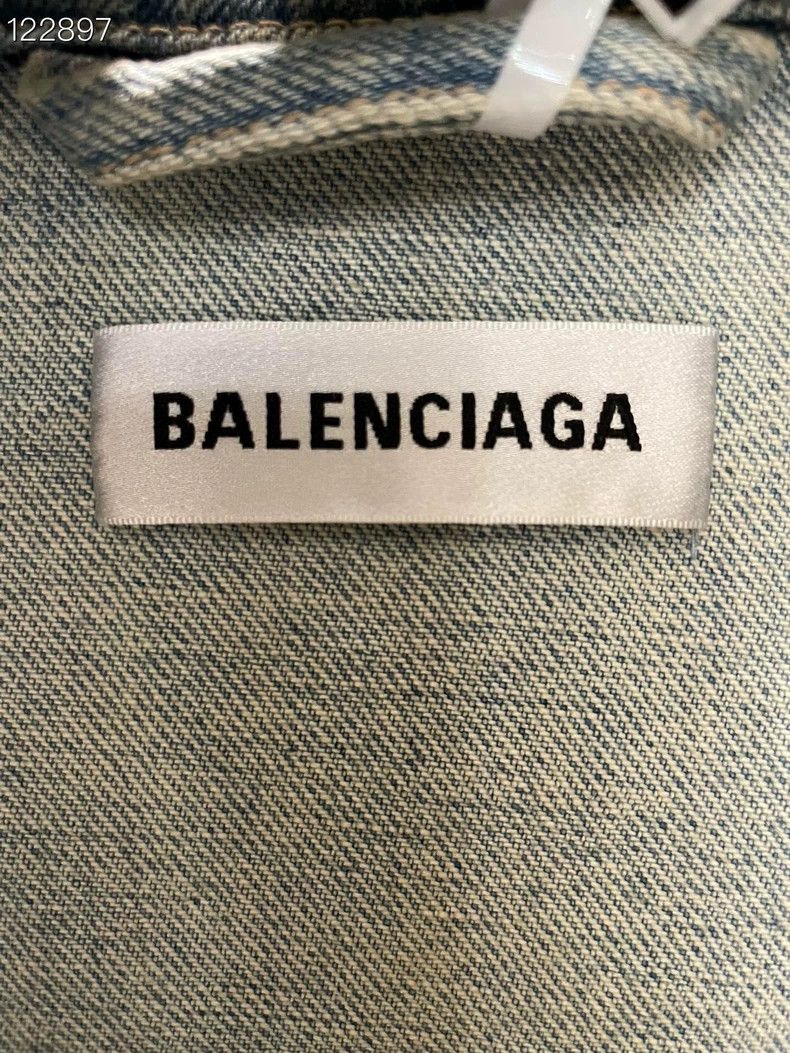 Balenciaga Balenciaga size 34 Twill upside-down jacket denim jacket Size XS / US 0-2 / IT 36-38 - 3 Thumbnail