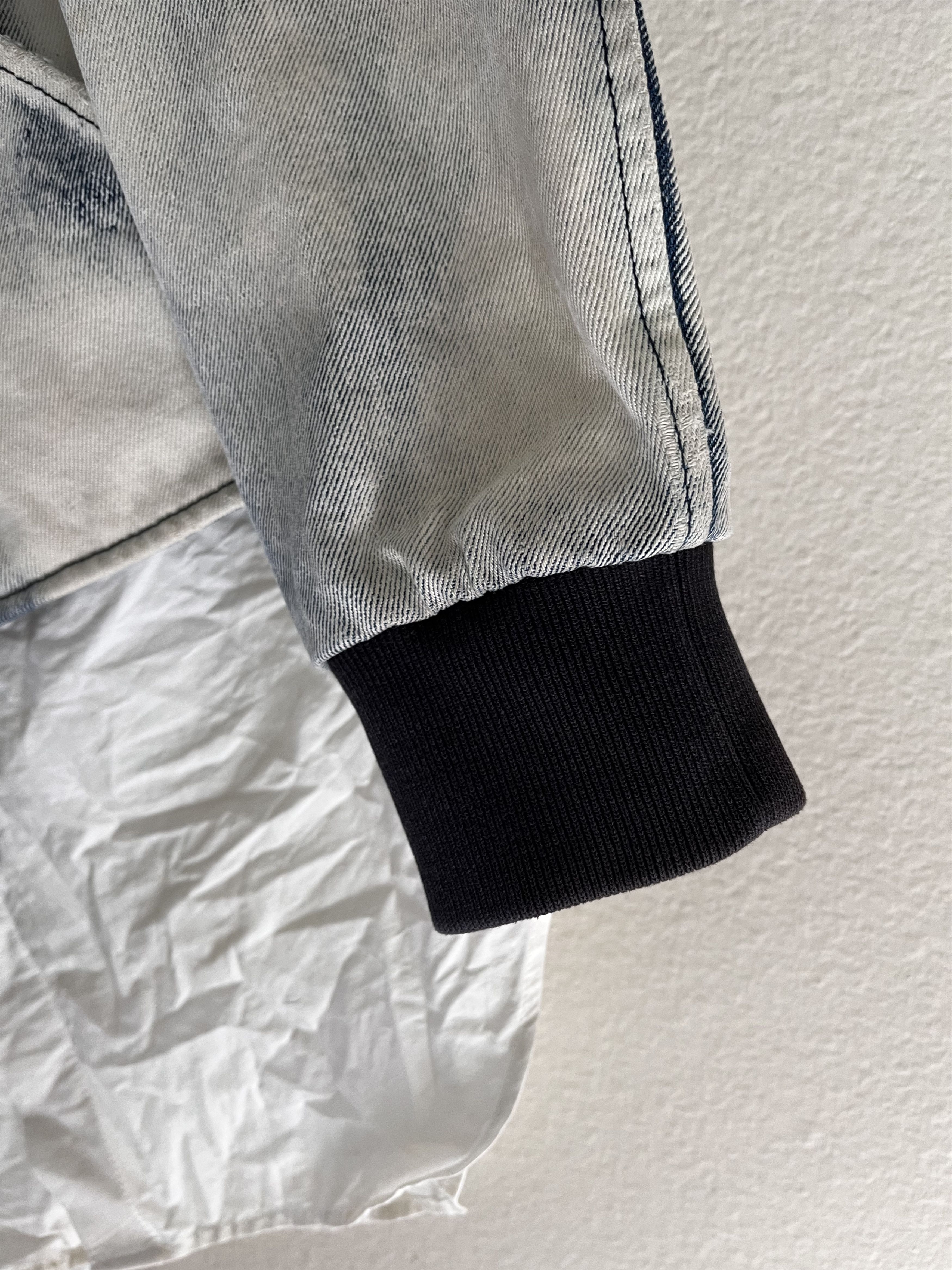 3.1 Phillip Lim 3.1 PHILLIP LIM BLEACHED DENIM BOMBER REMOVABLE POPLIN Size US S / EU 44-46 / 1 - 7 Thumbnail