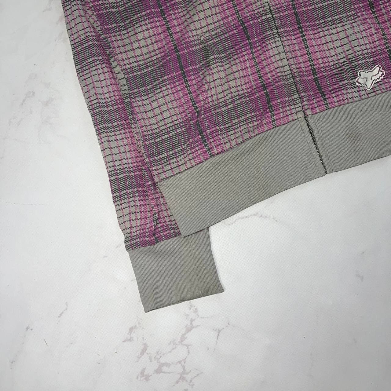 Fox Racing Fox Racing Crazy Y2K Vintage Zip Hoodie Plaid Sz XL Unisex Size US XL / EU 56 / 4 - 9 Thumbnail