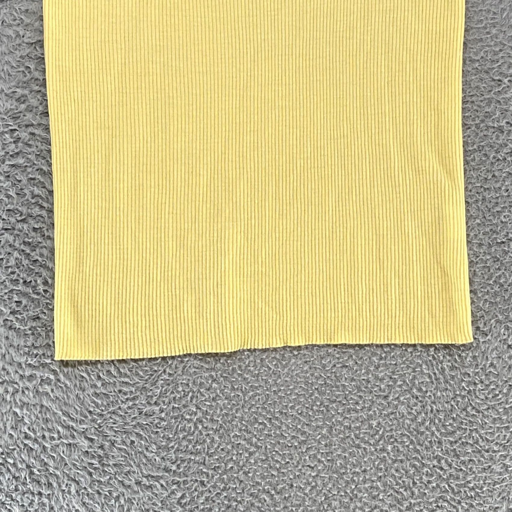 Eileen Fisher VINTAGE Eileen Fisher Tank Sweater Womens Medium Ribbed Merino Wool Butter Yellow Size M / US 6-8 / IT 42-44 - 3 Thumbnail