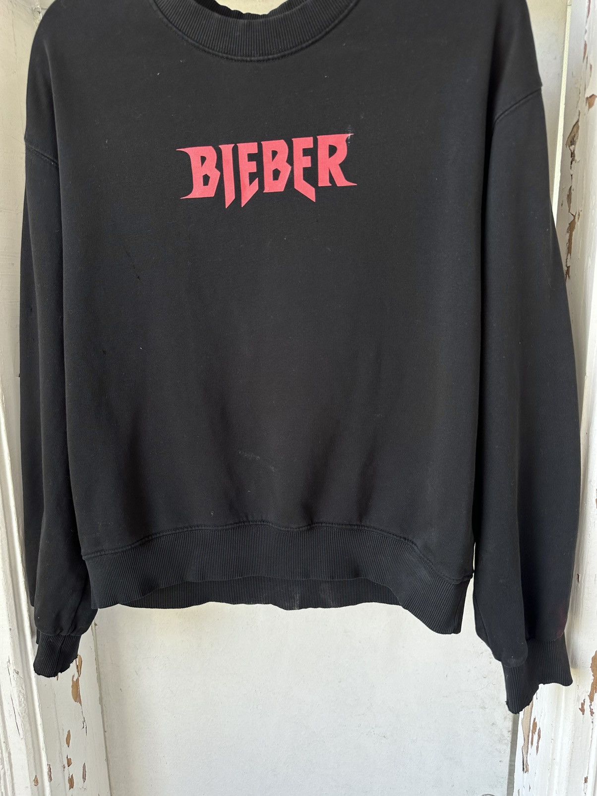 H&M × Justin Bieber × Vintage Justin Bieber Purpose Tour Ragged Sweatshirt Size US S / EU 44-46 / 1 - 4 Thumbnail