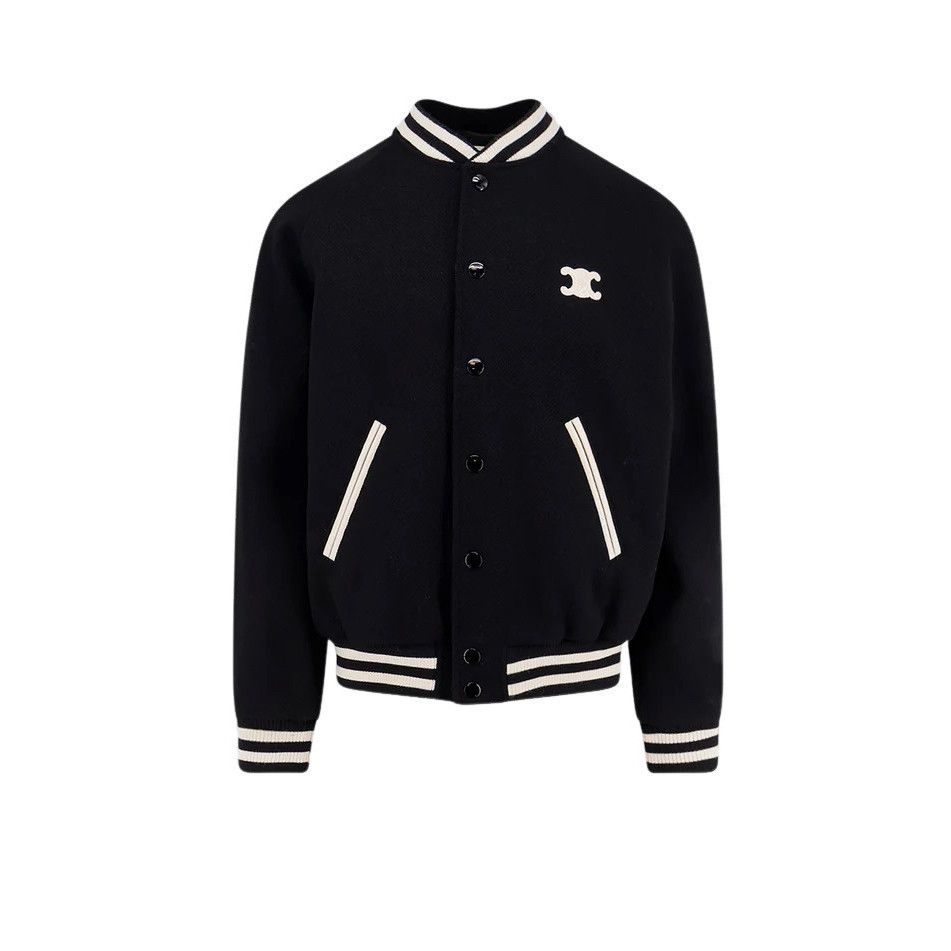 Celine CELINE Triomphe Black Wool Teddy Jacket New & Authentic (Men Size US L / EU 52-54 / 3 - 1 Thumbnail