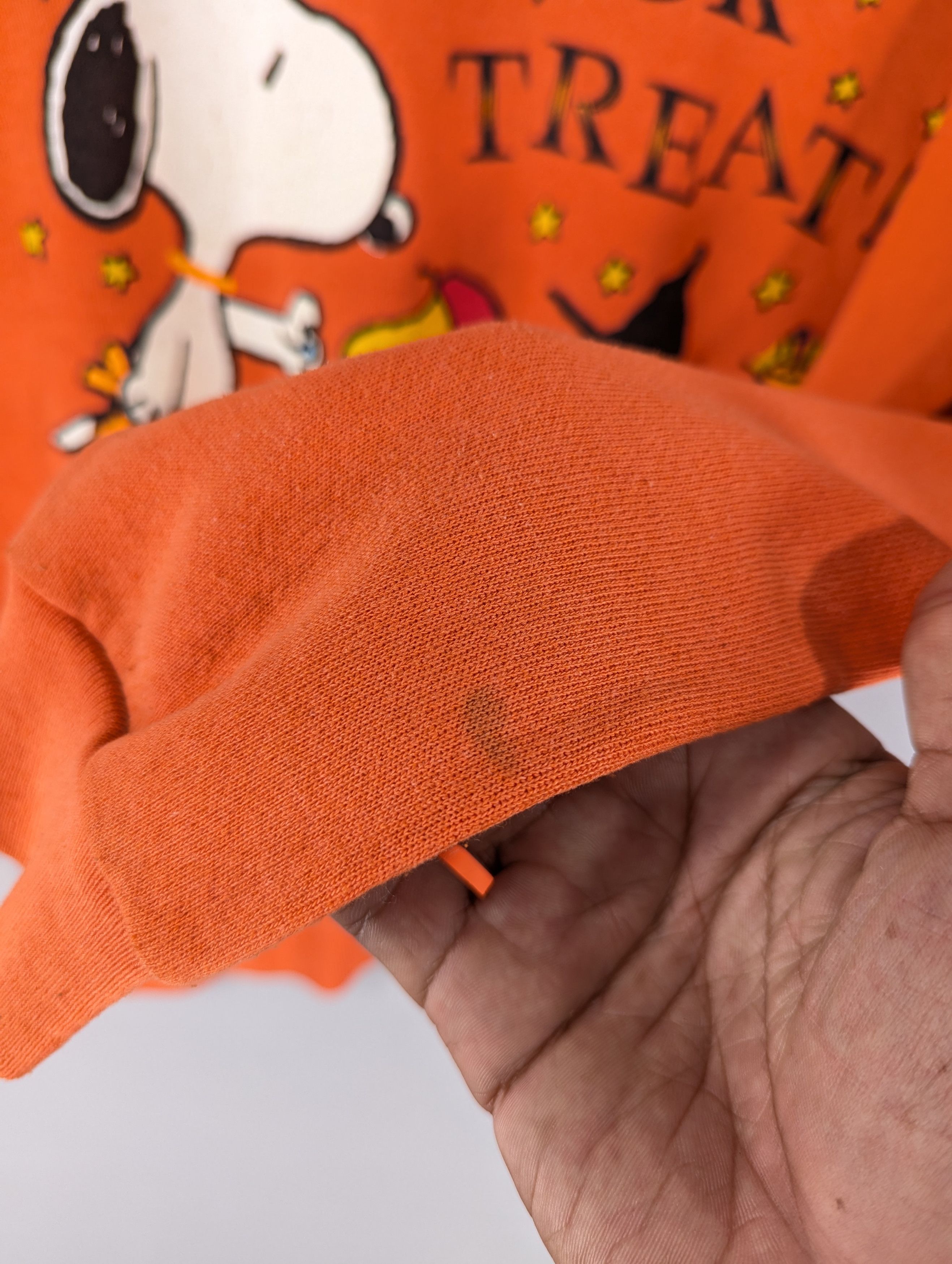 Cartoon Network Vintage 80s Peanuts Characters Orange Sweatshirt Size US M / EU 48-50 / 2 - 7 Thumbnail