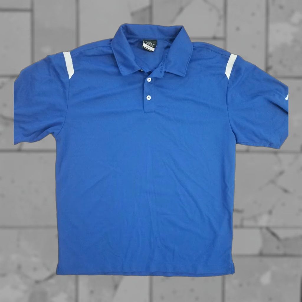 Nike Nike Golf Dri-Fit Blue Polo Mens M Shirt Golf Size US M / EU 48-50 / 2 - 1 Thumbnail