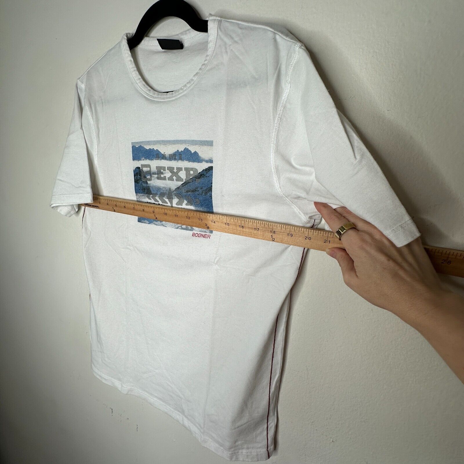 Bogner Bogner Ivory Blue Dog Sled Short Sleeve Round Neck Tee XL Size XL / US 12-14 / IT 48-50 - 10 Thumbnail