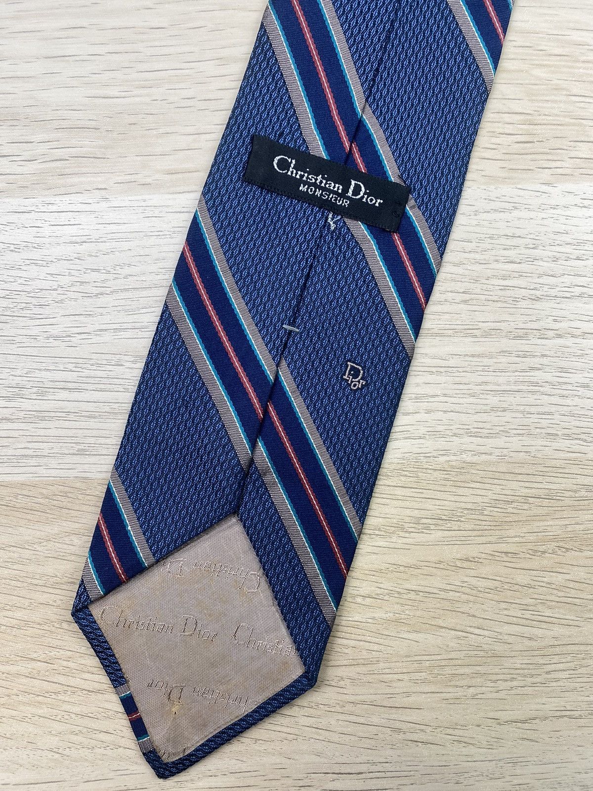 Christian Dior Monsieur Christian Dior Silk Tie T52 Size ONE SIZE - 4 Thumbnail