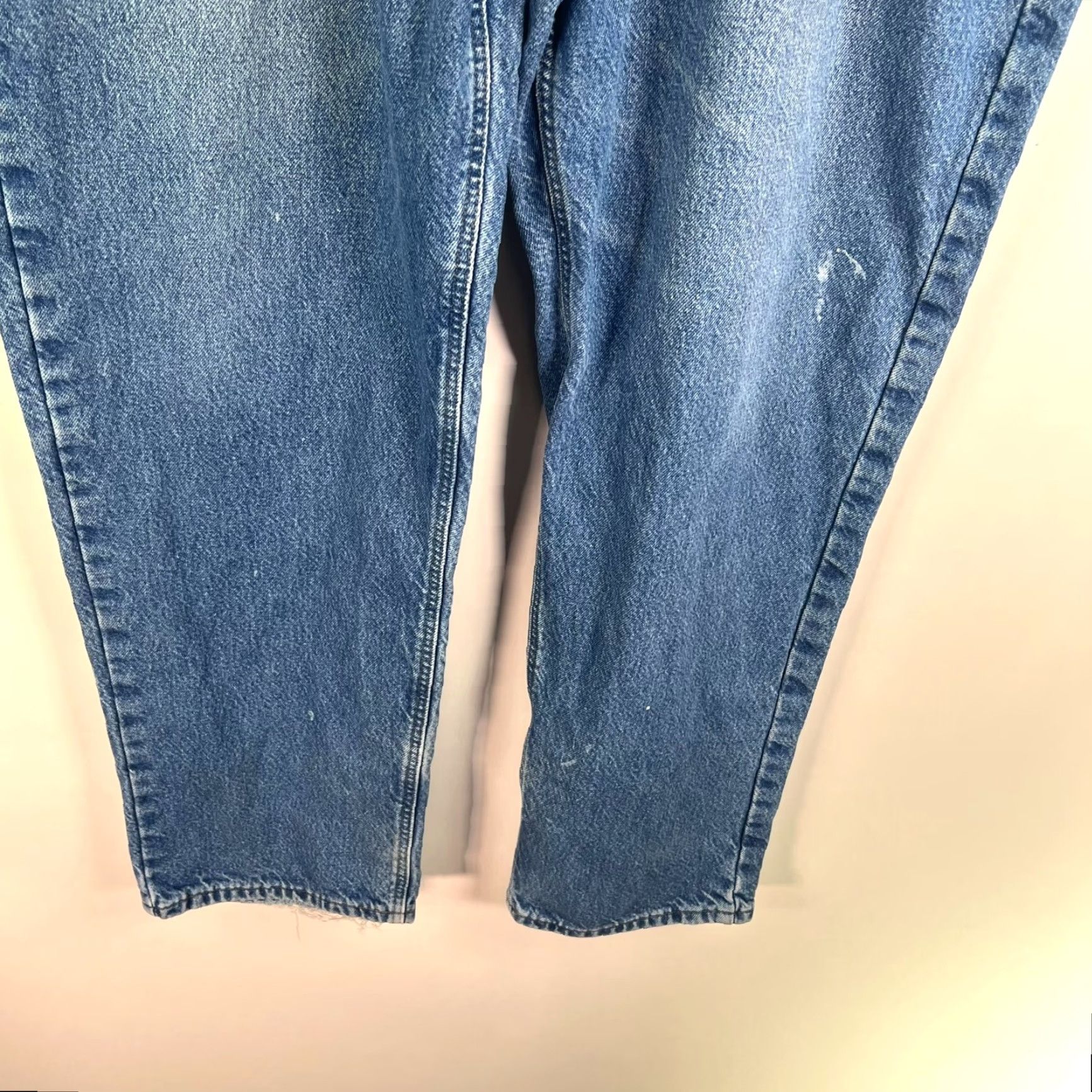 Carhartt Carhartt Jeans Mens 42 Blue 42X32 Denim Flannel Lined 5-Pocket Relaxed Straight Zipper Button Denim Jeans Mens Blue 42X32 Size US 42 / EU 58 - 4 Thumbnail