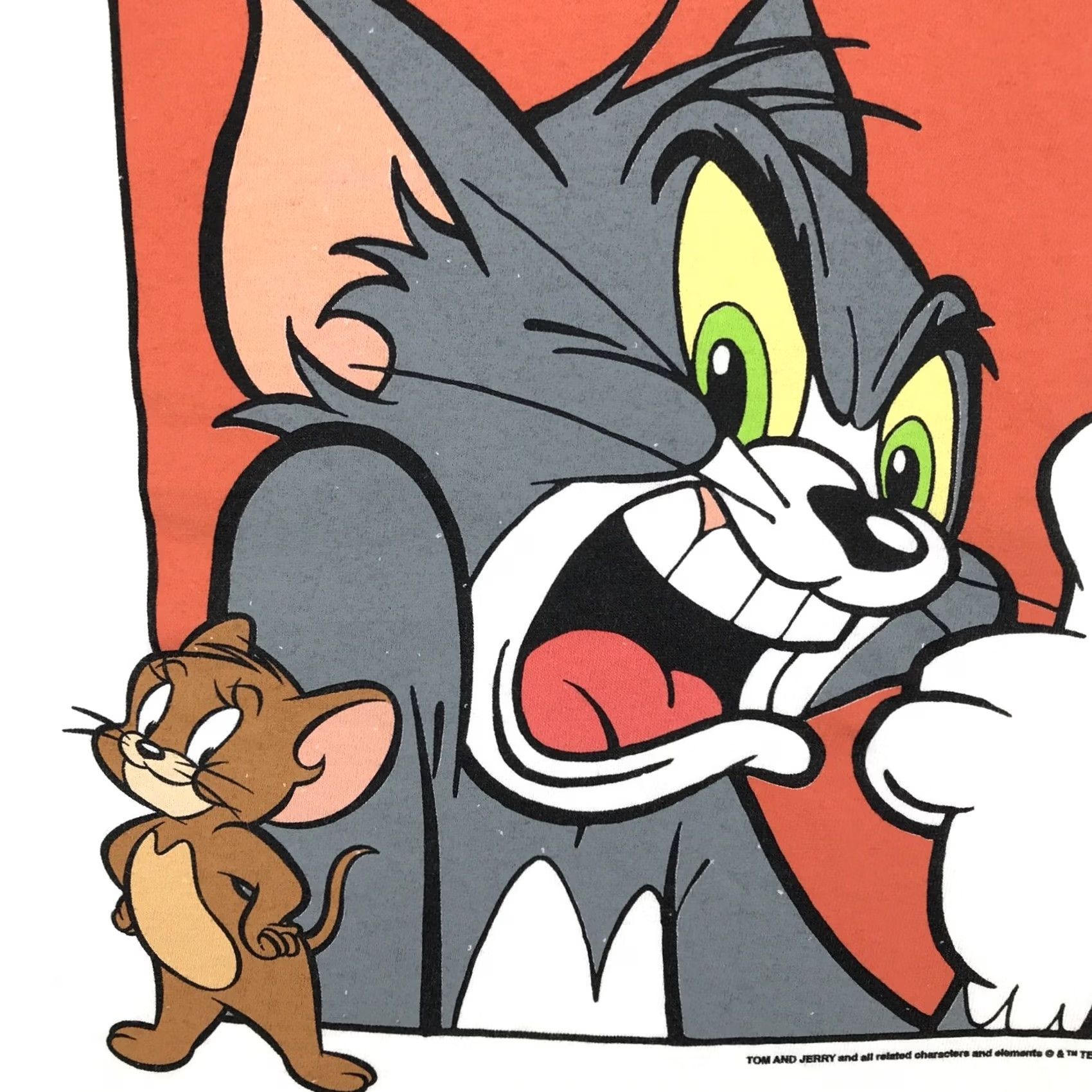 Delta TOM & JERRY CARTOON T-Shirt XL tv show cat mouse soft Size US XL / EU 56 / 4 - 6 Thumbnail
