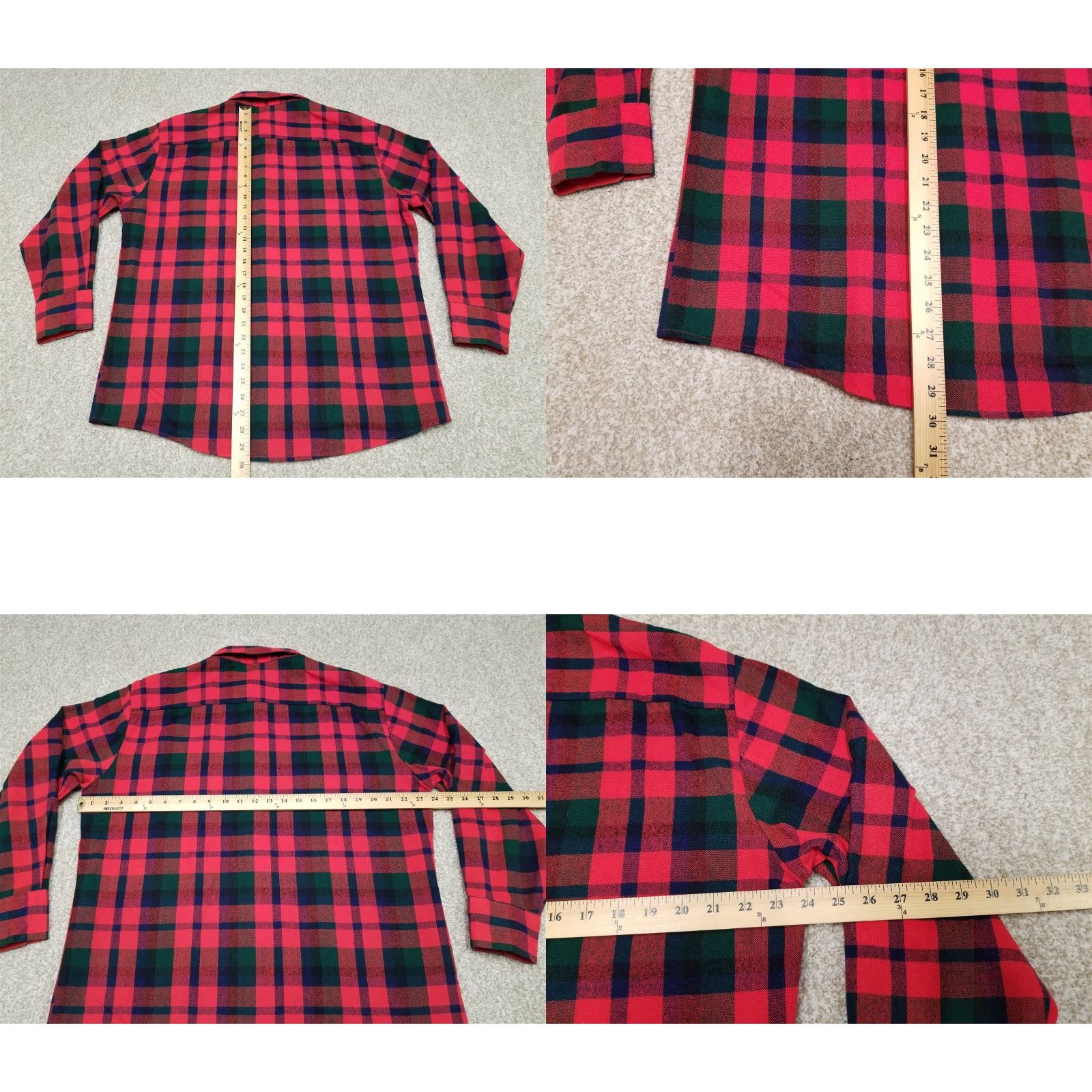 Vintage VINTAGE Northwest Territory Flannel Shirt Mens L Black Red Plaid Outdoors Camp Fish Shirts Button-Up Casual Mens Regular Plaid N/A? Size US L / EU 52-54 / 3 - 8 Thumbnail