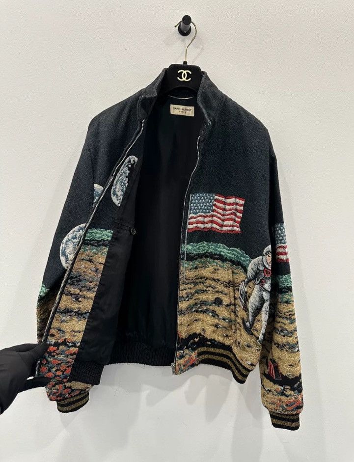 Saint Laurent Paris × Yves Saint Laurent Saint Laurent Landing Embroidered jacket 2412-Nextarrow Size US M / EU 48-50 / 2 - 3 Thumbnail
