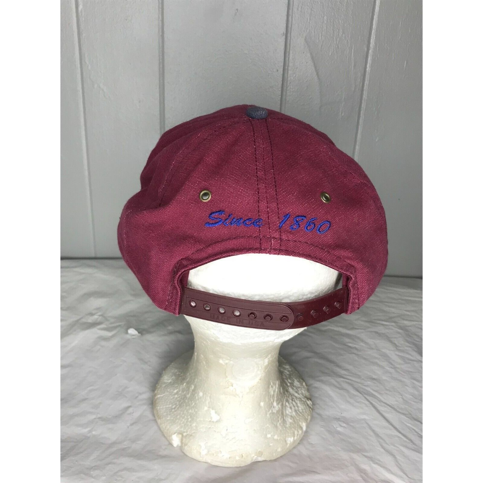 Budweiser × Vintage VTG Budweiser Snapback Hat Mens OSFM Arch Logo Blockhead Red Size ONE SIZE - 3 Thumbnail