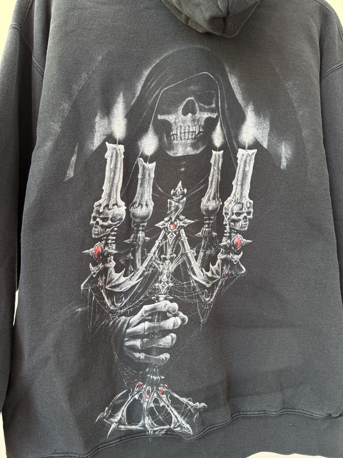 Other Vintage Spiral Gothic Skull Faded Distressed Y2K Rare Hoodie Size US S / EU 44-46 / 1 - 16 Thumbnail