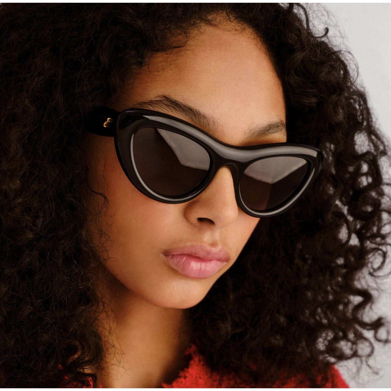 Bottega Veneta NEW Bottega Veneta BV1282S Black Cat Eye Sunglasses $615 Size ONE SIZE - 1 Thumbnail
