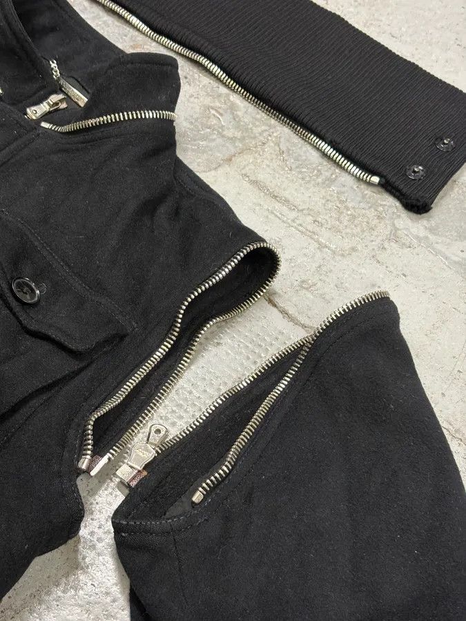 Dolce & Gabbana AW2003 Dolce & Gabbana Black Nylon Detachable Sleeve Bomber Jacket Size US S / EU 44-46 / 1 - 11 Thumbnail