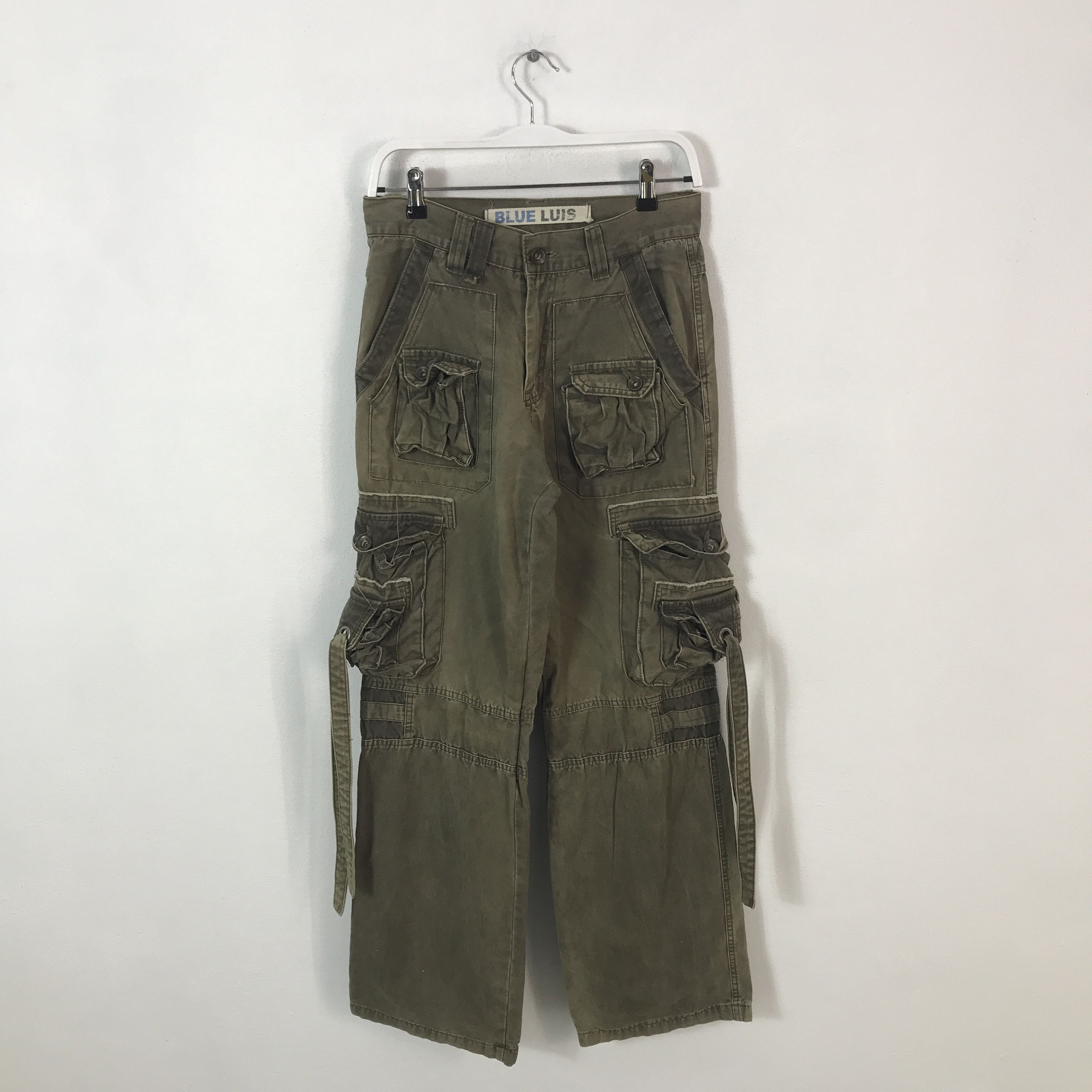 Japanese Brand baggy blue luis Cargo tactical pocket pants Size US 28 / EU 44 - 1 Thumbnail