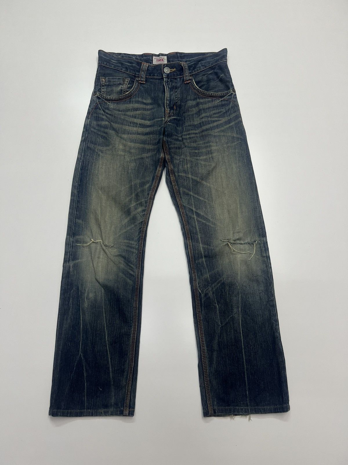 Edwin Edwin Denim Jeans Distress Size 33" Size US 33 - 1 Thumbnail