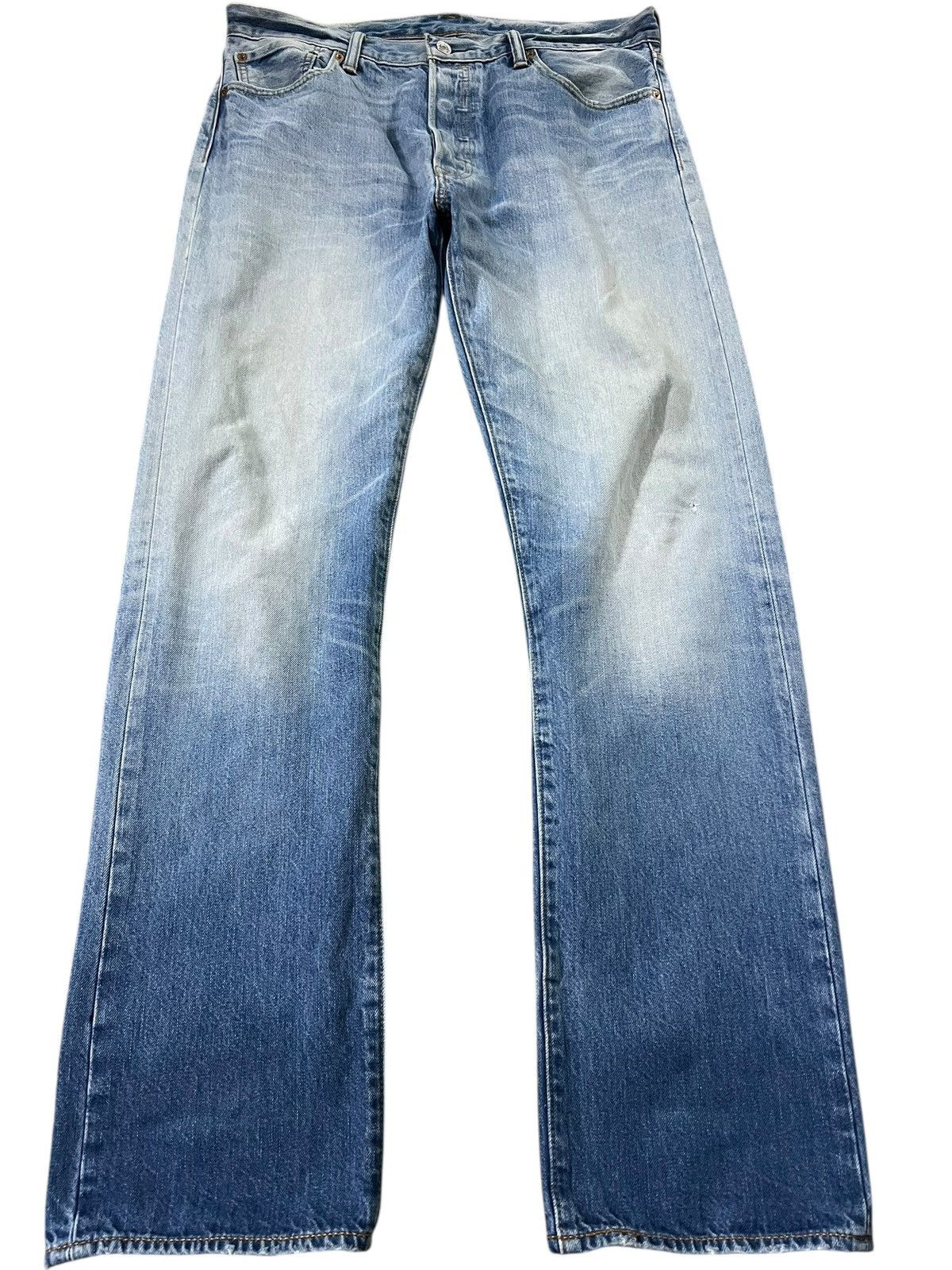 Levi's Vintage Levis 501 Distress Stone Wash Jean Size US 34 / EU 50 - 1 Thumbnail