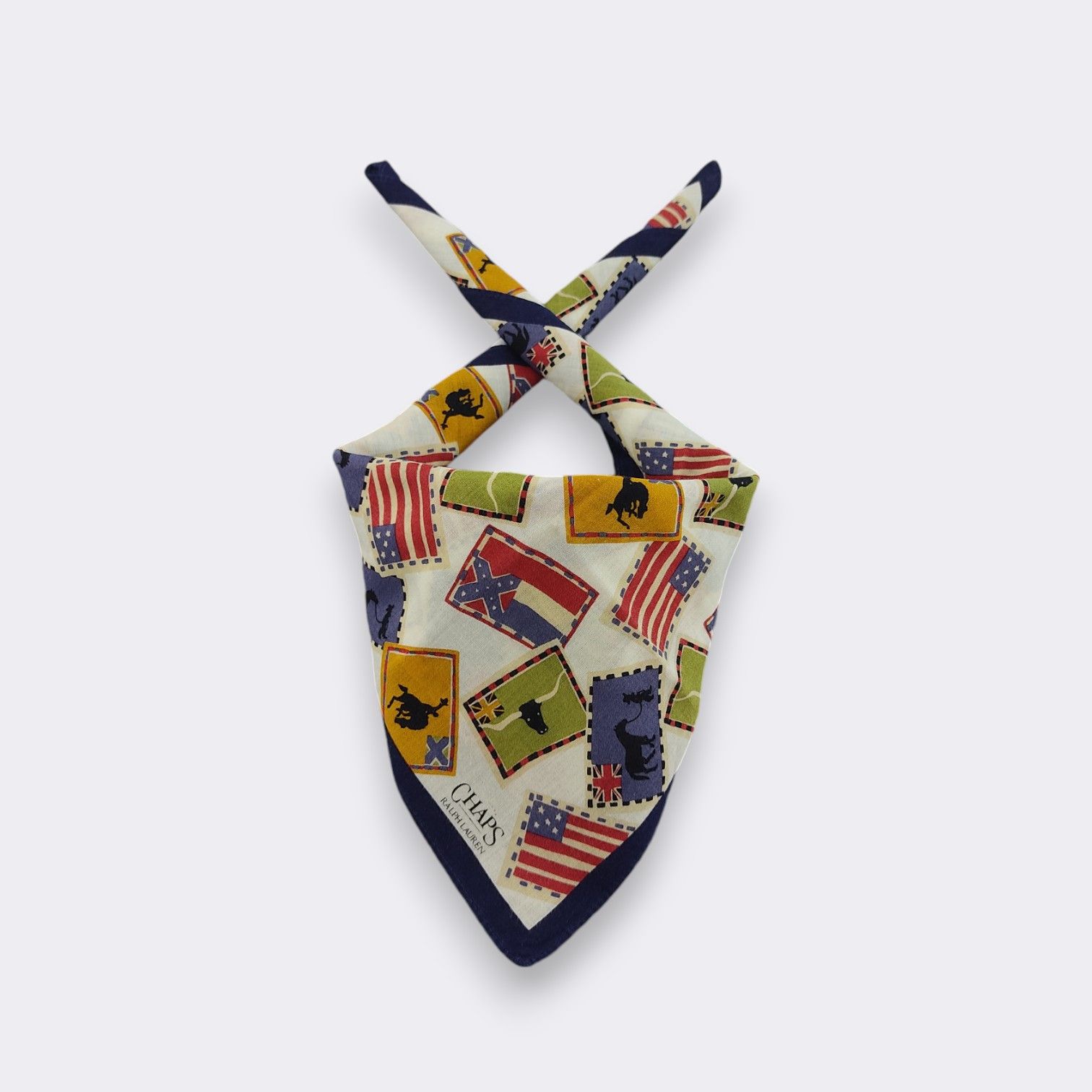 Chaps Ralph Lauren Vintage Chaps Ralph Lauren Handkerchief Neckerchief H173G Size ONE SIZE - 2 Thumbnail