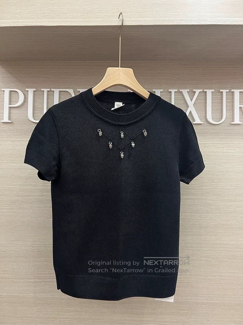 Hermes Hermes Gray harness leather trim sweatshirt Size XXS / US 00 / IT 34 - 1 Thumbnail