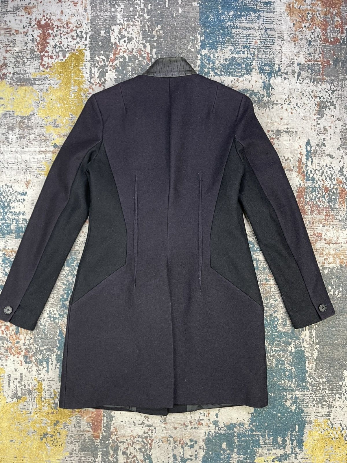 Allsaints Allsaints Leather Trim Vita Wool Coat Size M / US 6-8 / IT 42-44 - 5 Thumbnail