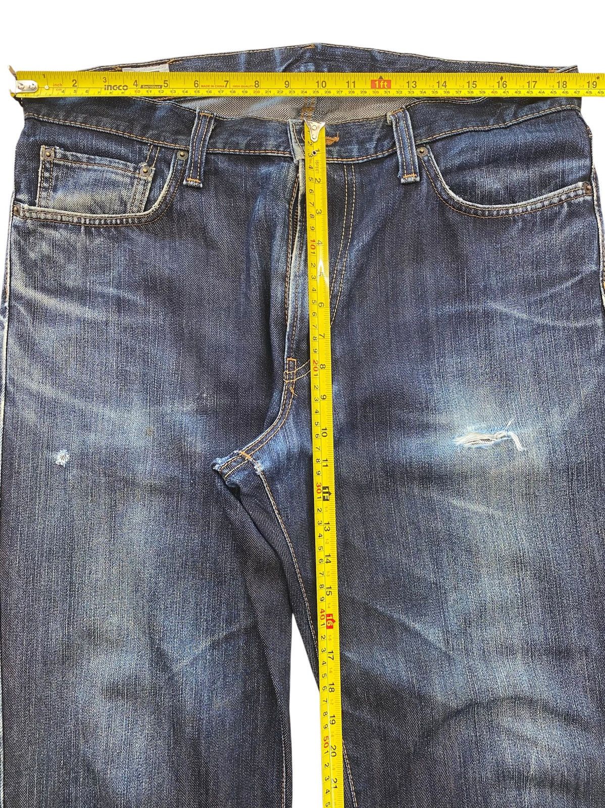 Edwin Edwin Faded Blue Wash Style Straight Leg Jeans Size US 37 - 6 Thumbnail