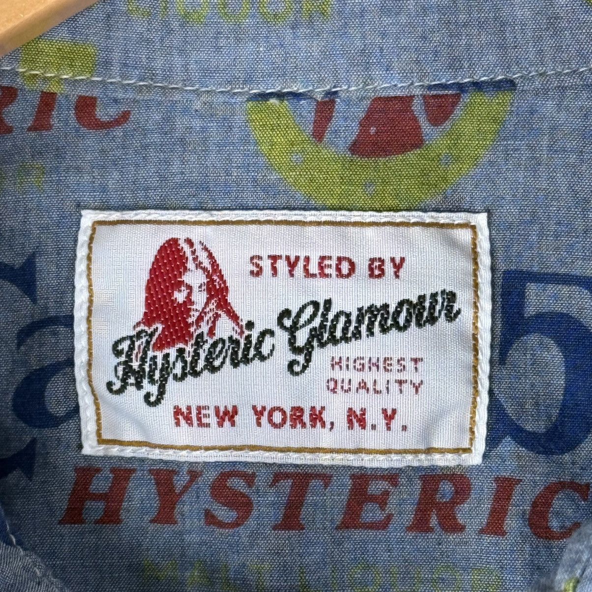 Hysteric Glamour × Vintage Vintage 90’s Hysteric Glamour CalT 75 All Over Print Shirt Size US M / EU 48-50 / 2 - 3 Thumbnail