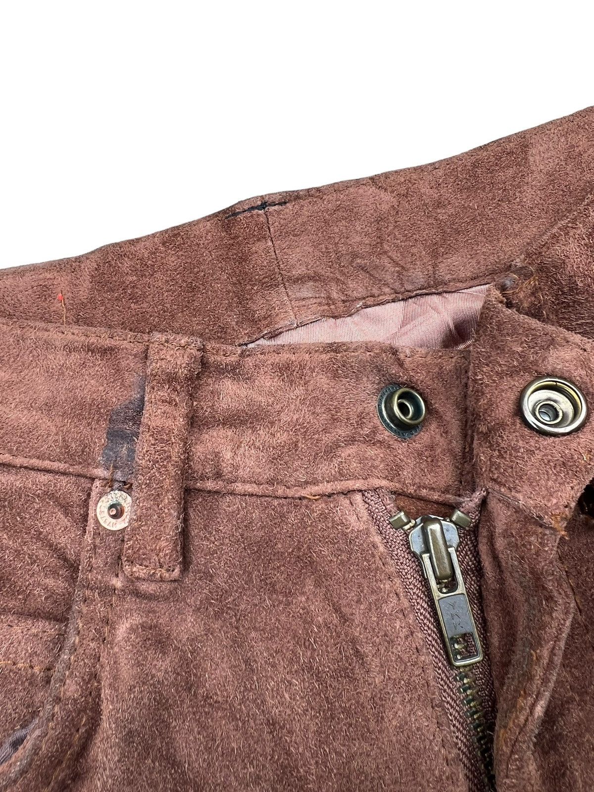 Hysteric Glamour Vintage Hysteric Glamour Kinky Jeans Suede Leather Flare Size US 28 / EU 44 - 7 Thumbnail