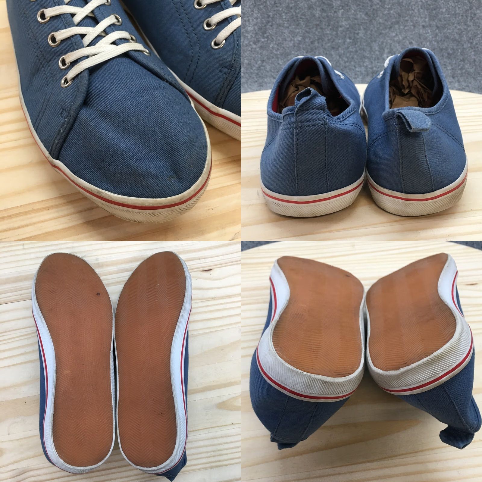 H&M H&M Shoes Womens 10.5 Casual Sneakers Comfort Flats Blue Canvas Lace Up Low Top Shoes Womens 10.5 Casual Sneakers Blue Canvas Lace Up Low Top Size L / US 10 / IT 46 - 8 Thumbnail
