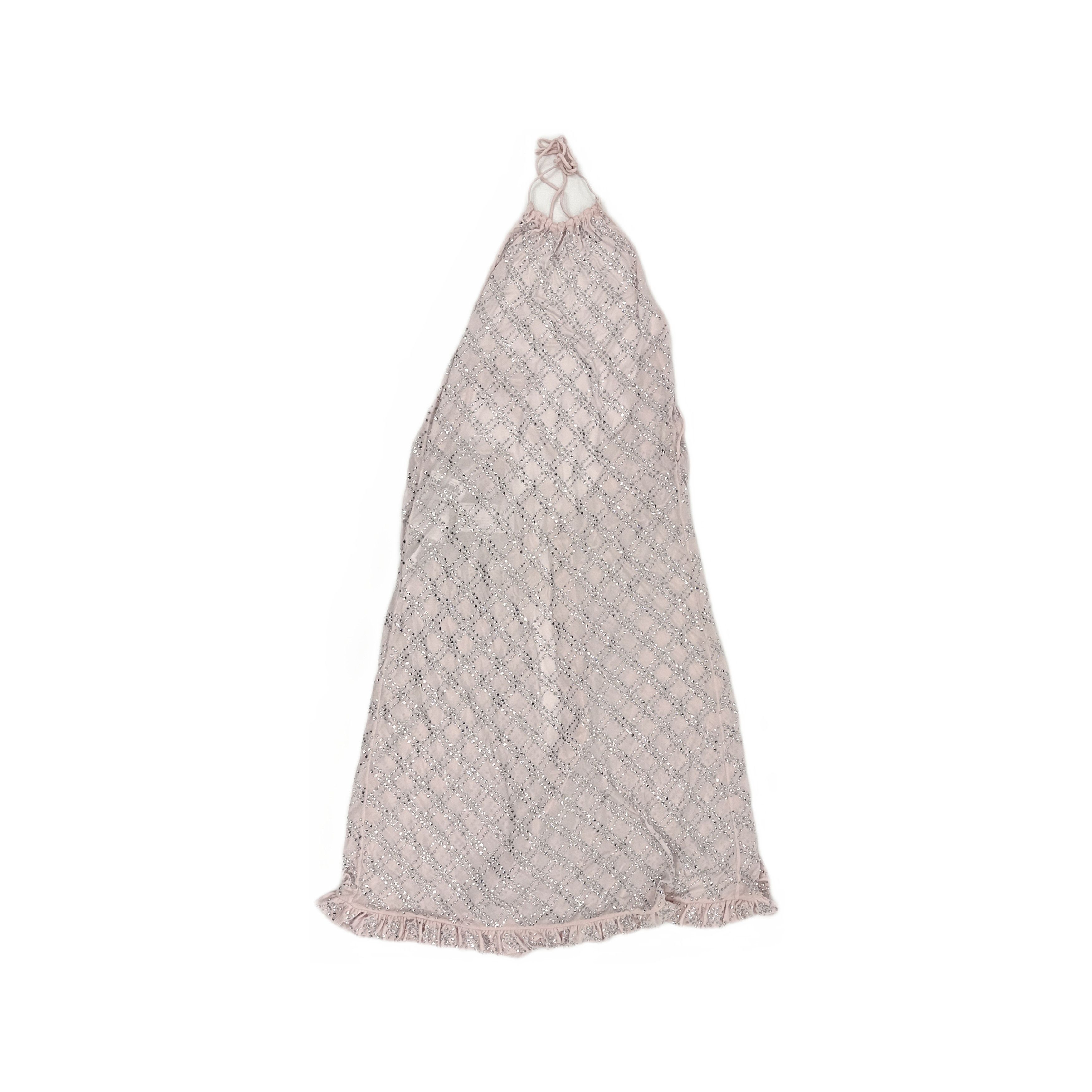 Miu Miu Miu Miu Pink Lattice Print Halter Mini Dress Size 36 Size XS / US 0-2 / IT 36-38 - 1 Thumbnail