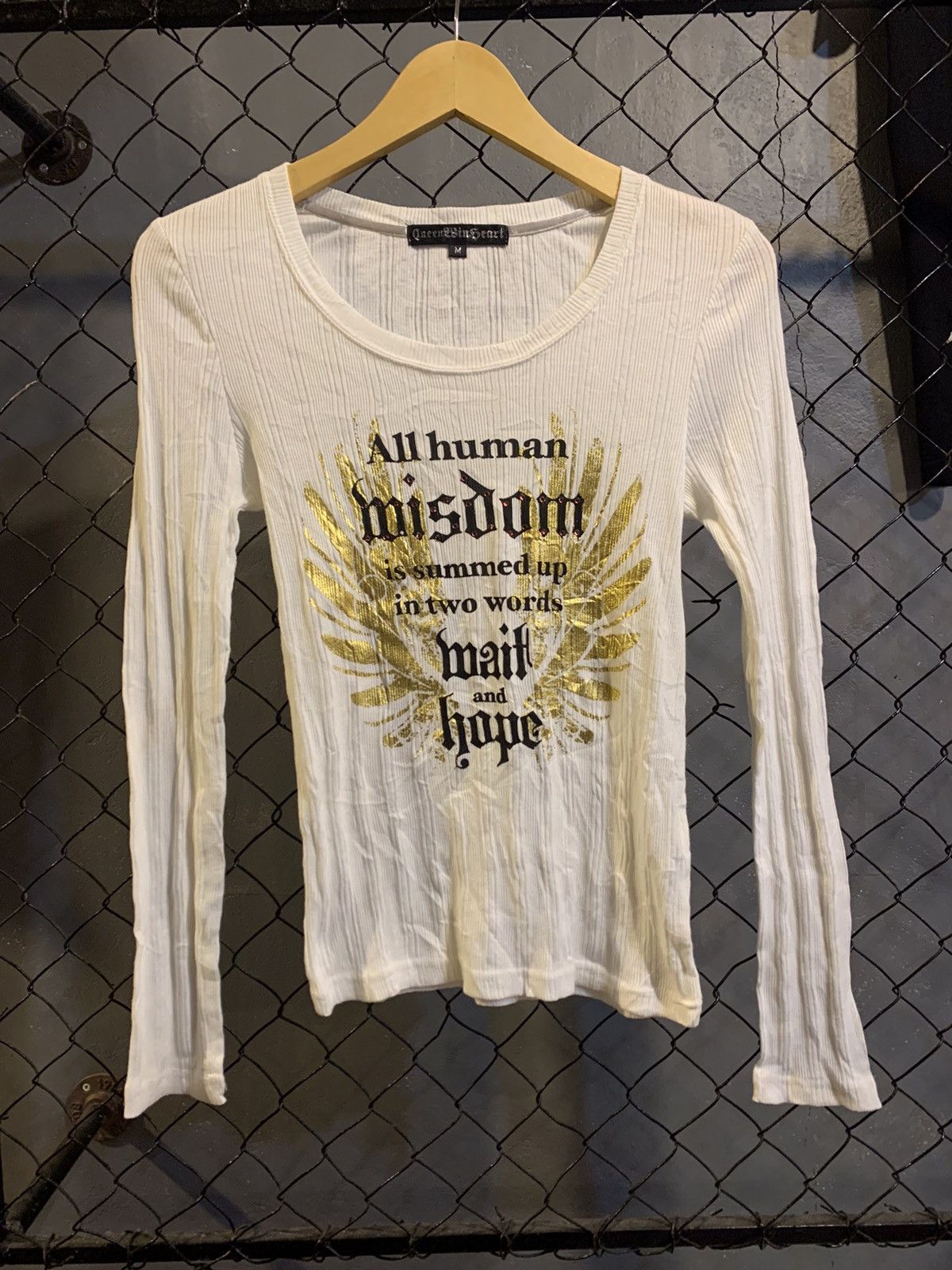 If Six Was Nine × Japanese Brand × Le Grande Bleu (L.G.B.) Queen In Heart Poem Y2K Longsleeve Size M / US 6-8 / IT 42-44 - 1 Thumbnail