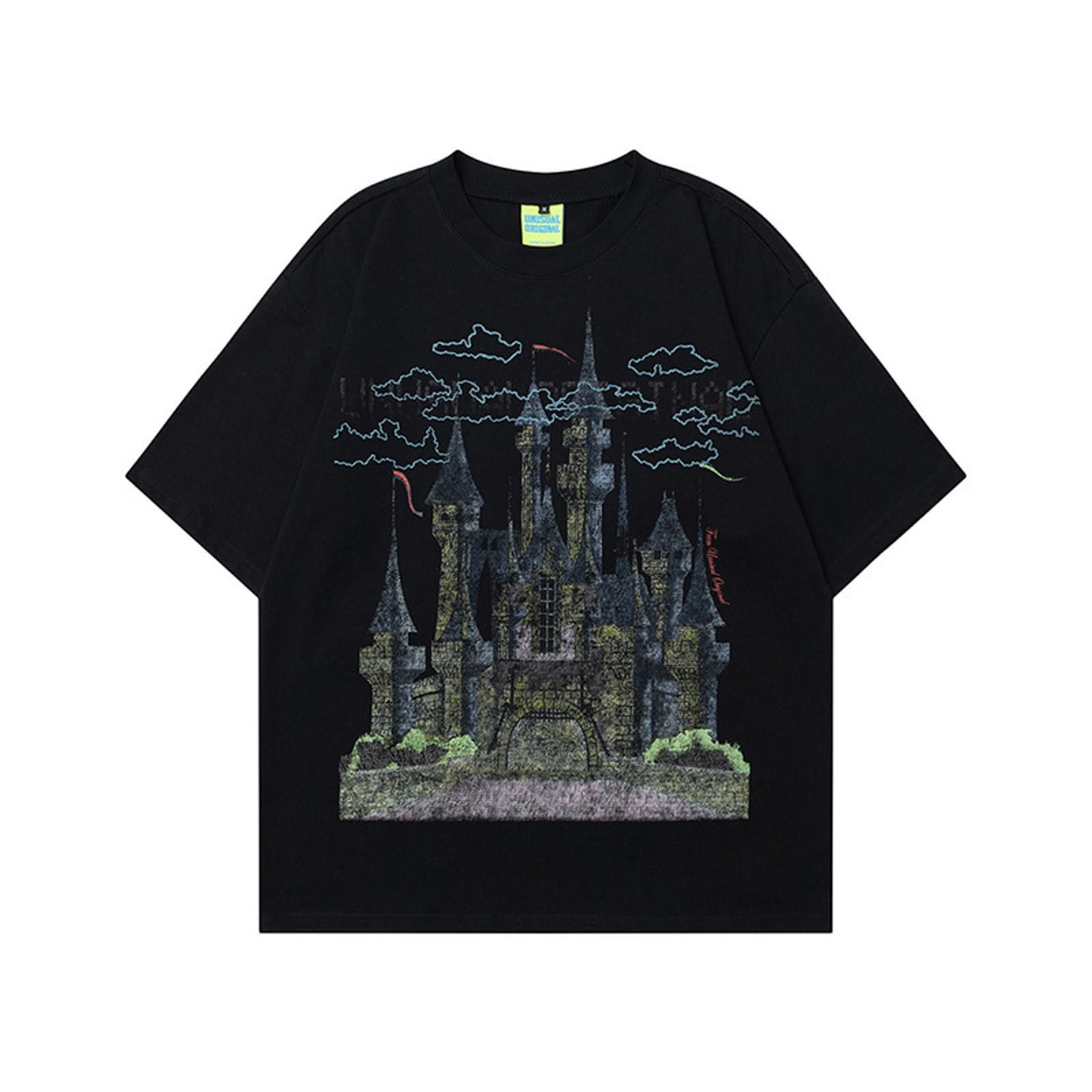 Vintage Dream Castle Graphic Tee - Black Size US M / EU 48-50 / 2 - 1 Preview