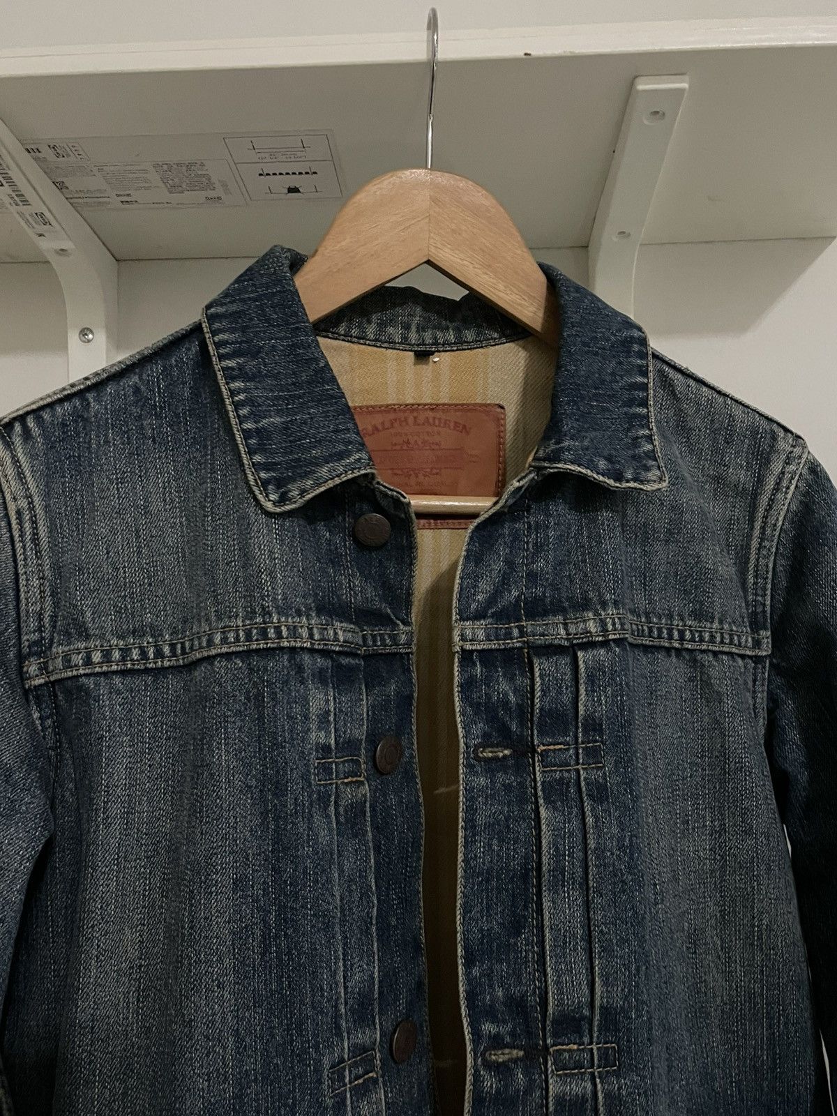 RRL Ralph Lauren × Ralph Lauren Ralph Lauren Type 2 Denim Jacket With Stripe Insulation Size M / US 6-8 / IT 42-44 - 4 Thumbnail