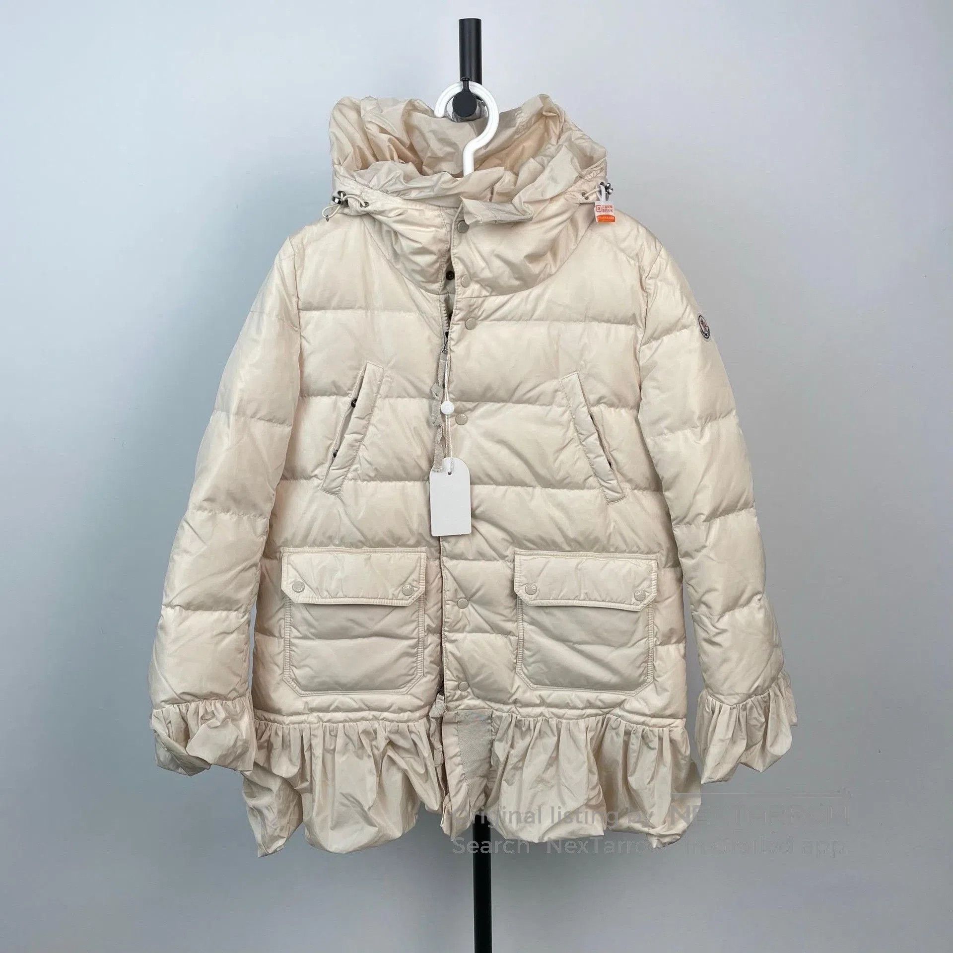 Moncler Moncler Serre Ruffled Hem Puffer Jacket. Size S / US 4 / IT 40 - 1 Thumbnail