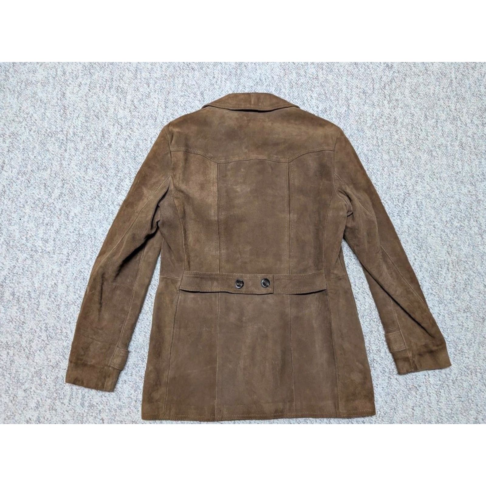 Vintage VINTAGE SHEEPSKIN suede leather WESTERN coat SHERLOCK brown 40 german jacket M Men coat Leather Overcoat Flex SHERLOCK Mens Size US M / EU 48-50 / 2 - 2 Thumbnail